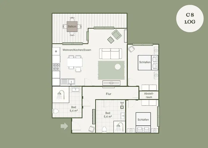 C8 Mit Balkon&nutzung Der Wellness-&aktivbereiche Im Pine Hill Apartment